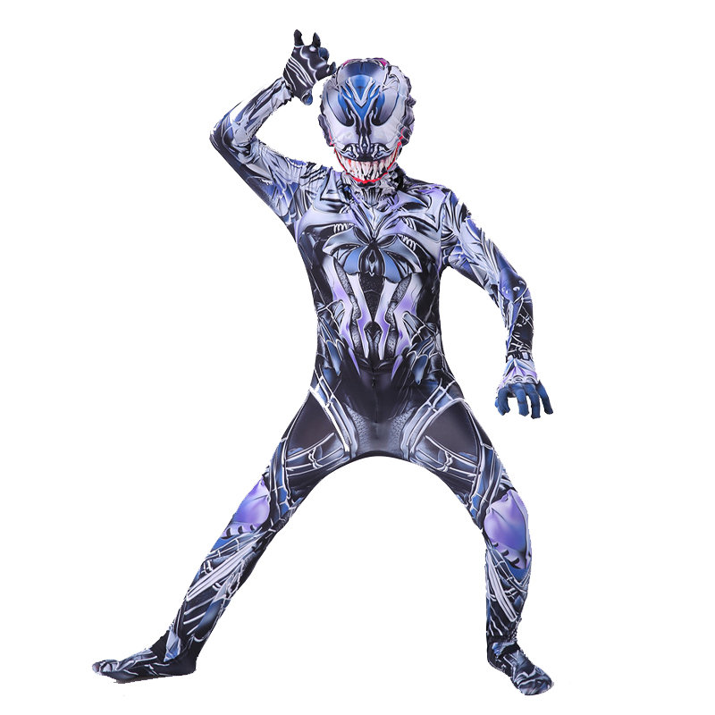 Kostum Cosplay Venom Hitam Ung - Black Face Mask Pack ulasan dan harga