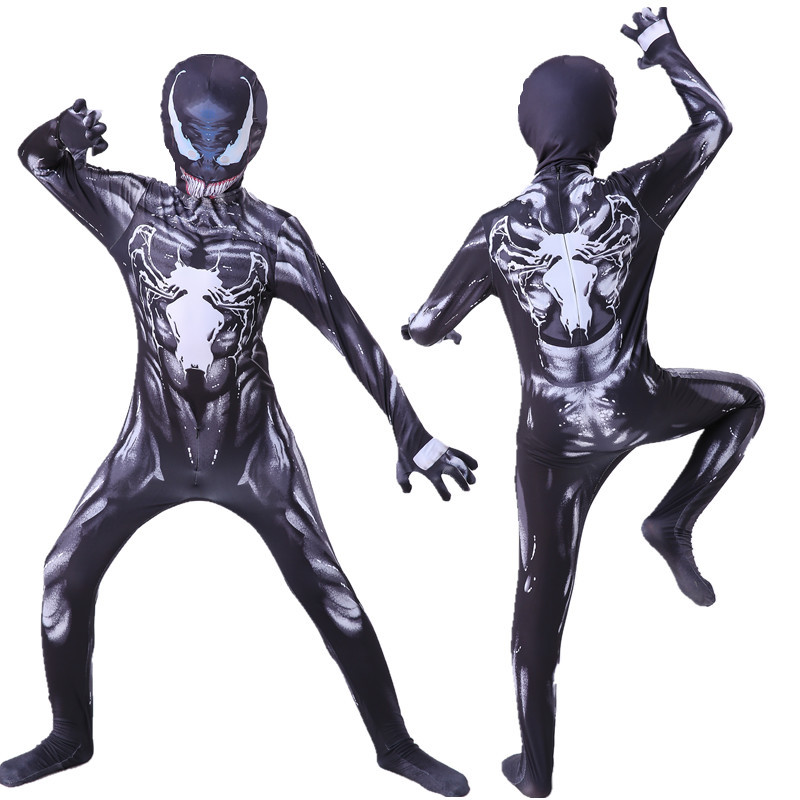 Kostum Cosplay Venom Hitam Ung - Black Face Mask Pack ulasan dan harga