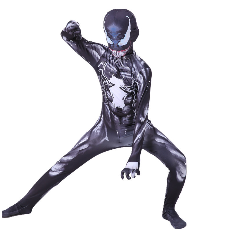 Kostum Cosplay Venom Hitam Ung - Black Face Mask Pack ulasan dan harga